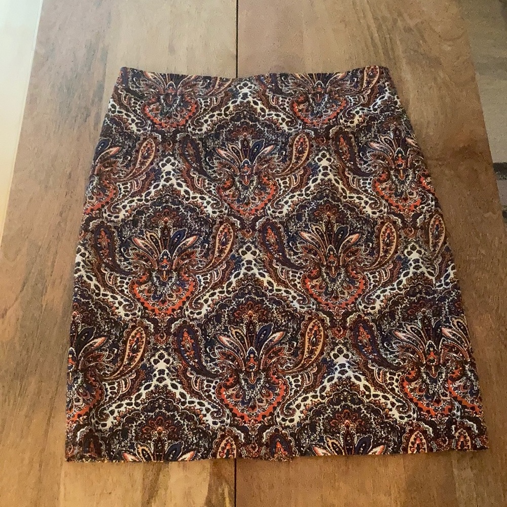 J.Crew pencil skirt - paisley in size 6
